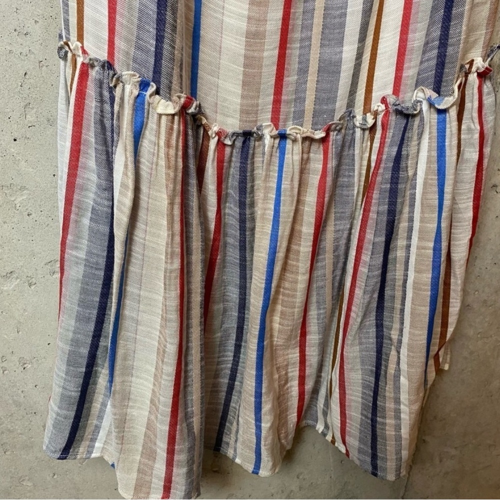 1. State Off-The-Shoulder Stripe Boho Spring Maxi Dress Size Large - Picture 6 of 6